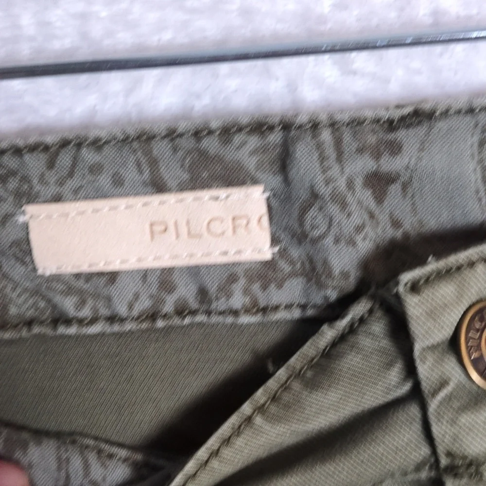 PILCRO Anthropologie Womens Olive Green Waist 29 Petite - Picture 5 of 10
